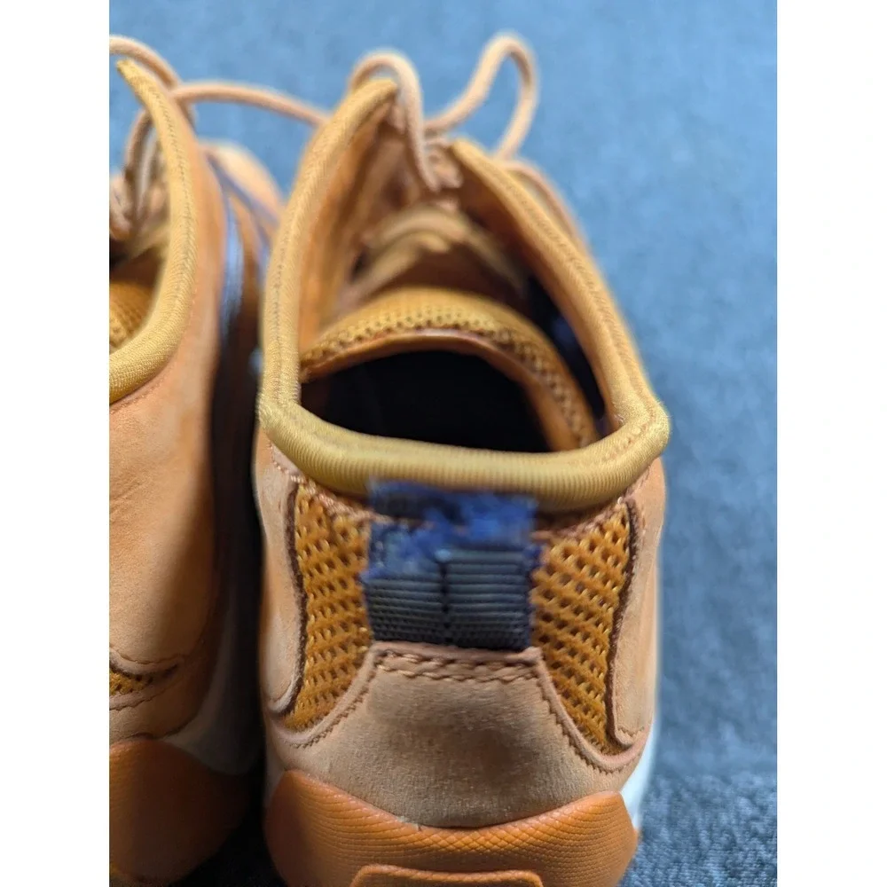 Cole Haan Nike Air Women's 7B Orange Blue Leather Mesh Sneakers Athletic Shoes